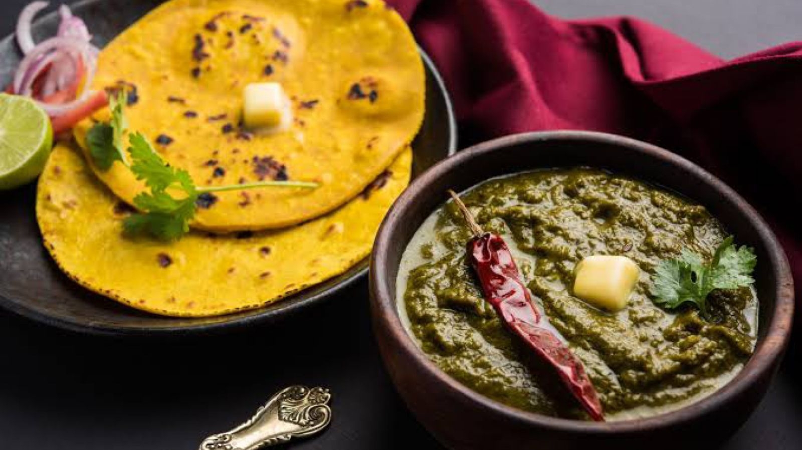 sarsoka saag aur makke di roti